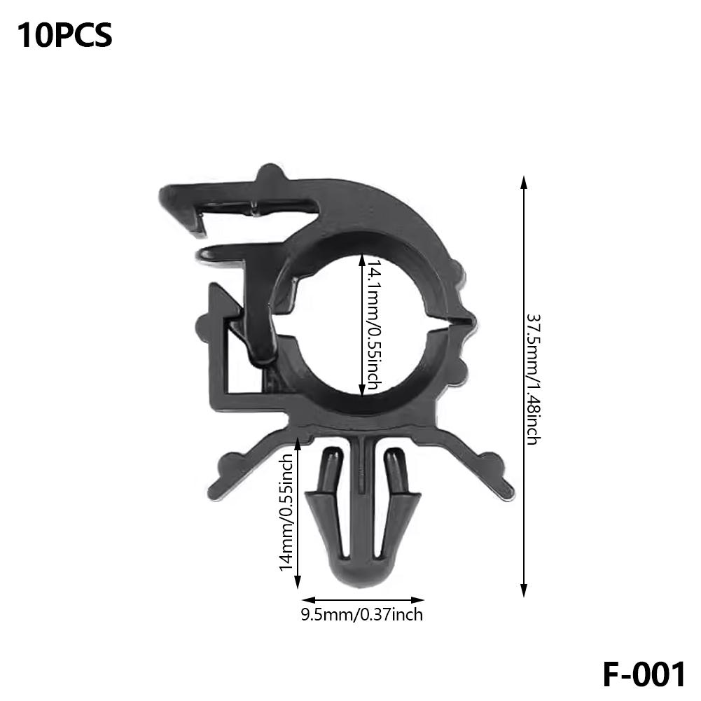 10PCS Car Cable Fixed Buckle Clip Multifunction Wiring Harness Fastener Universal Car Accessories Tie