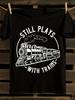 STILL PLAYS with TRAINS 180g Heavyweight 100% Cotton T-shirt