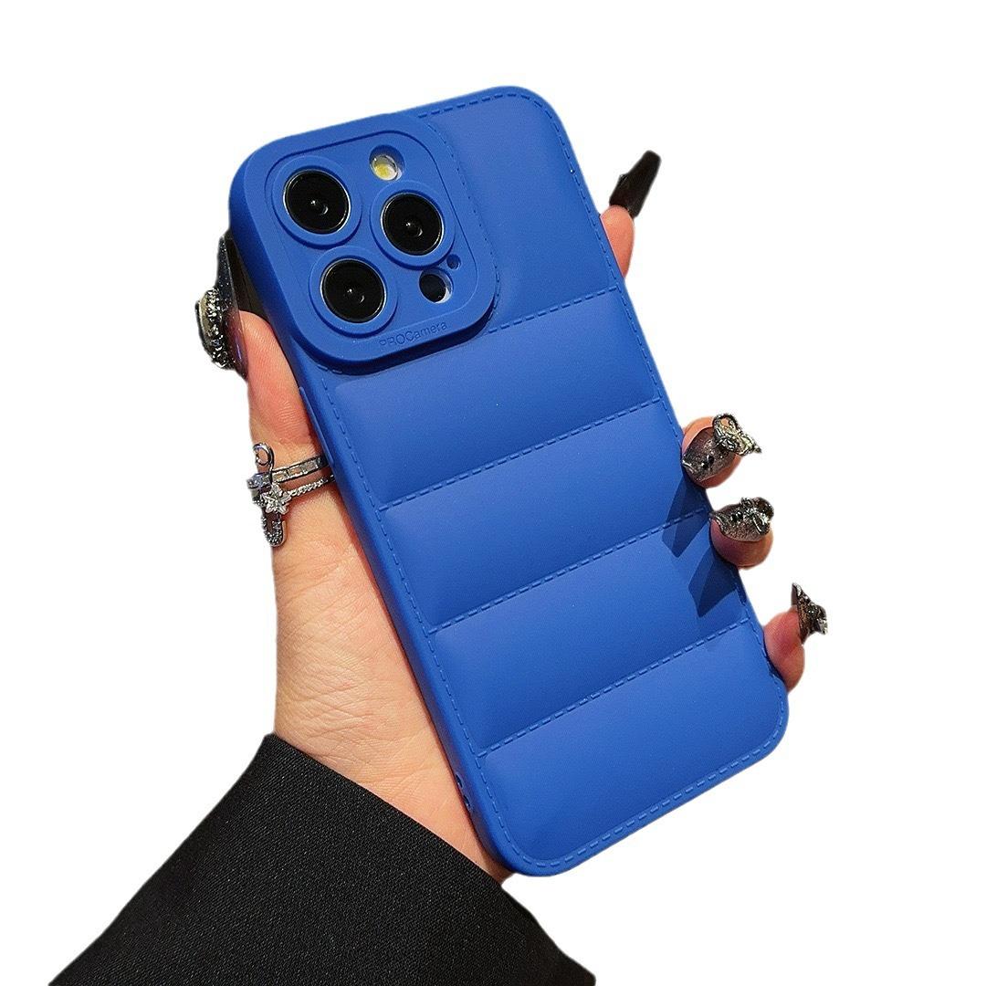 

ТПУ Пуховик Подходит для Чехла для Телефона Apple 16, Простой и Мелкопористый 15Pro Полное Покрытие Противоударный Защитный Чехол Apple 7G/8G Universal