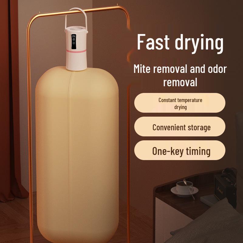 Cross-border Household Mini Sterilizing and Mite Removal Travel Clothes Dryer with Timer and Constant Temperature Drying