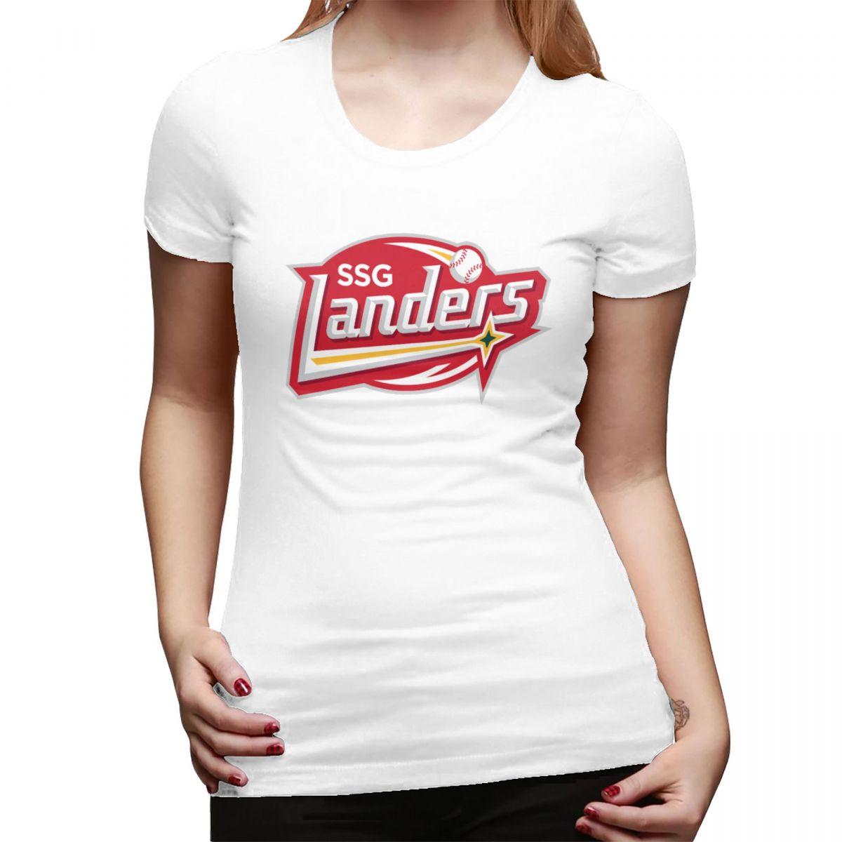 

SSG LANDERS TShirt for Women Round Neck Streetwear T Shirts Womens Tees Short Summer Clothes Tops S