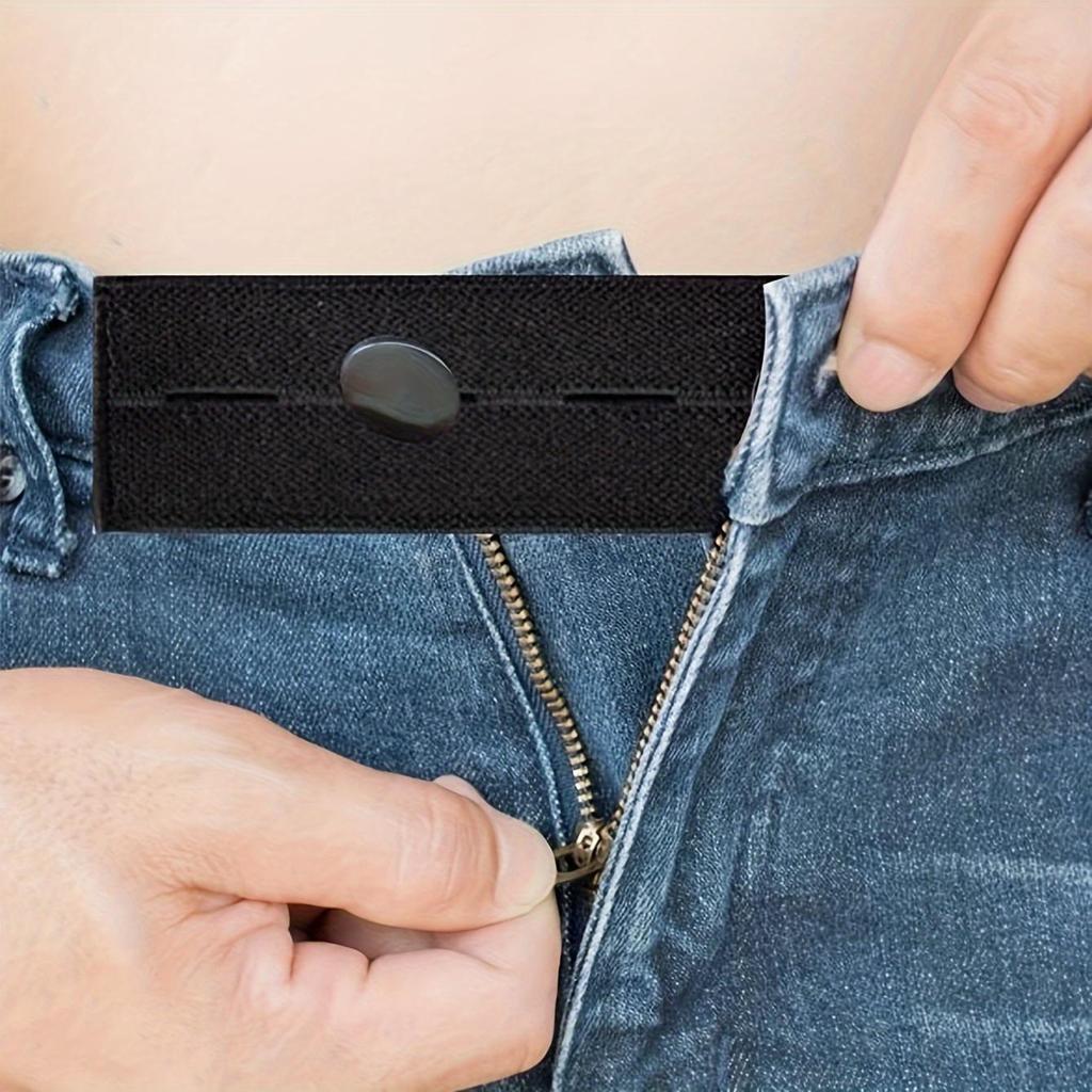 5 Stück Hose Hose Bunddehner Bundverlängerer Knopf Elastische Verstellung Taille Knopf Gürtelverlängerung Schnalle
