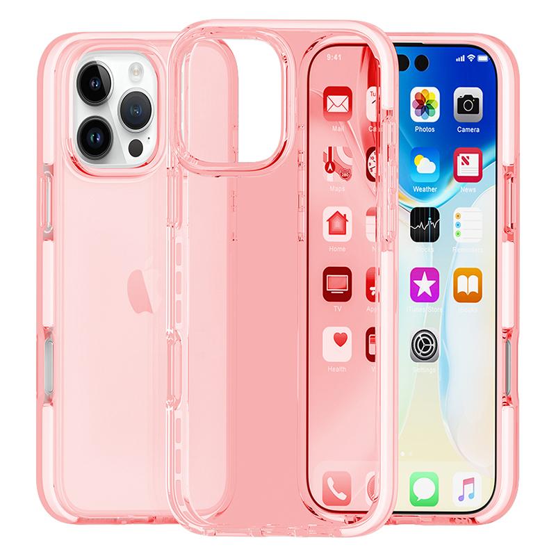 For iPhone 16 Pro Case TPU+TPE Anti-Drop Clear Phone Cover
