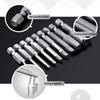 10PCS Magnetic Hexagon Screwdriver Bit   Steel 1/4 Inch Metric 50mm H1.5-12