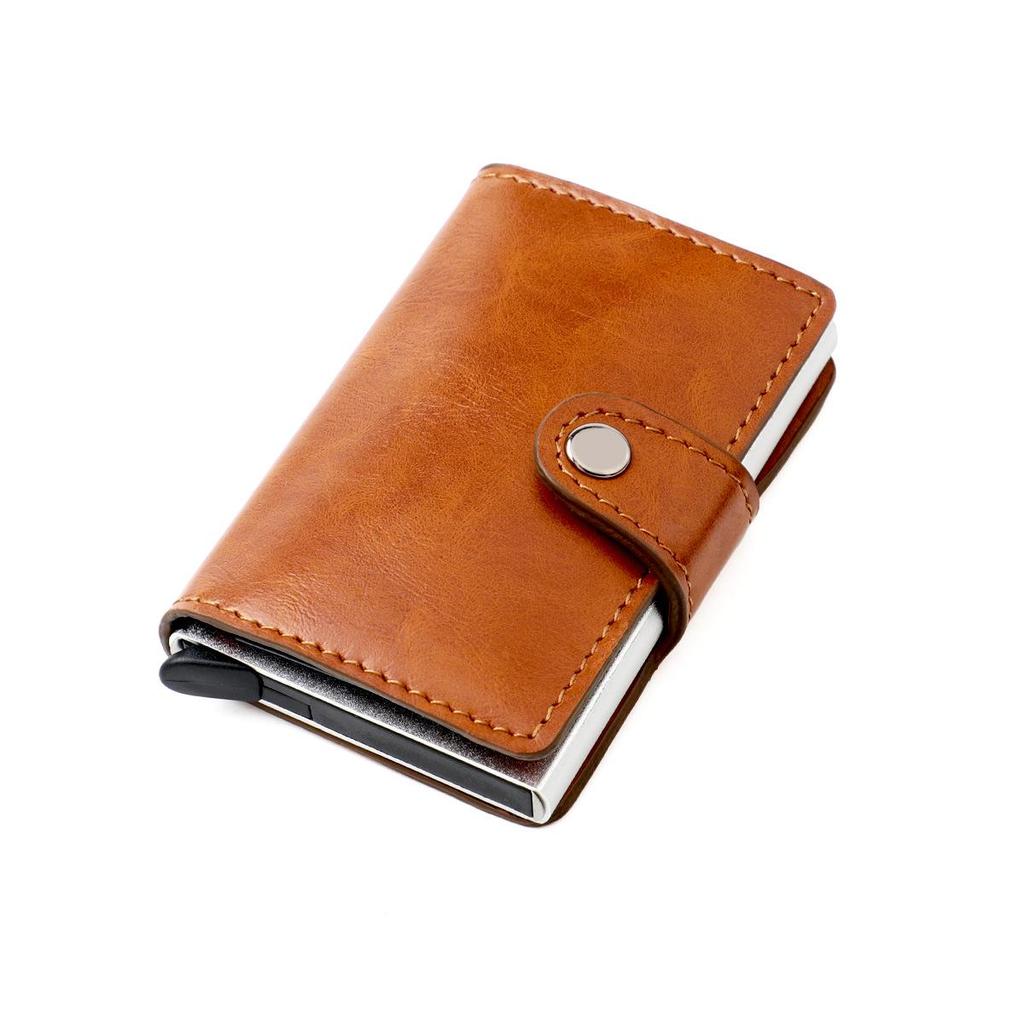 Men's RFID Blocking Ultra-Thin Aluminum Alloy Multi-Card Slot Wallet