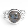 Labradorite Gemstone Solid 925 Sterling Silver Handmade Jewelry Statement Ring