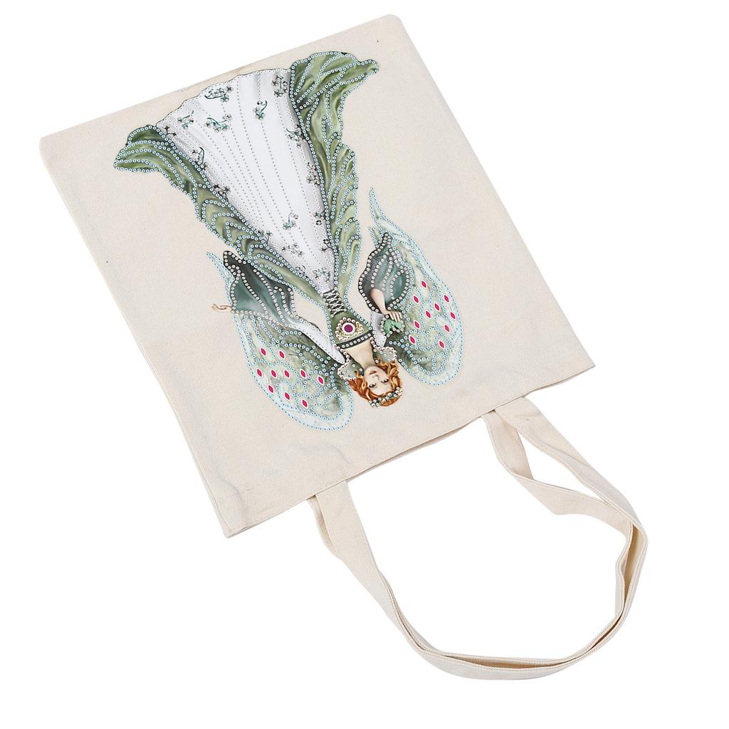 DIY Diamond Painting Shopping Bag Rhinestones Painting Tote Bag with Handles Tool SetBB011