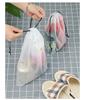 10/20pcs Transparent Frosted Clothes Packaging Drawstring Bags Storage Travel Pocket Shoes Organizer Waterproof Pouches