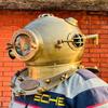 Scuba Anchor Diving Helmet 1921 Anchor Engineering Diving Helmet Brown Diving Helmet Marine Diving Divers Helmet.