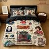 Away Pattern Bedding Quilt Set Quilt Cover Pillowcase Home Birthday Gift(1 * duvet cover + 2 * pillowcase, without core)