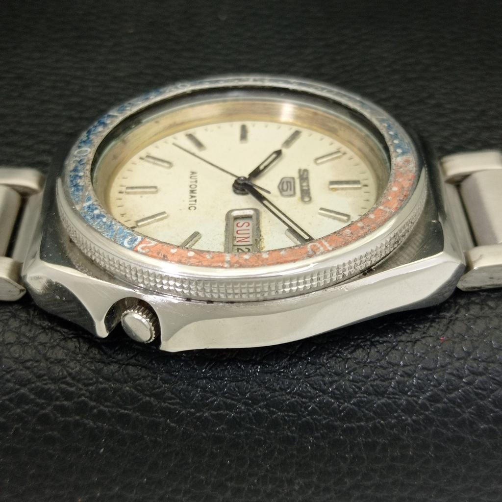 GENUINE VINTAGE SEIKO 5 AUTOMATIC 6309A JAPAN MENS ORIGINAL DIAL WATCH A702522-1