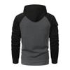 2025 Herbst/Winter Neu Tierstickerei Herren Casual Multi-Reißverschluss Armtasche Kapuzenpullover Pullover Großer Kapuzenpullover Outdoor Sport Kapuzenpullover