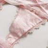 Lady Spring and Summer Sweet Ice Screen Yarn Sexy Lace Edge Hollow Love Temptation Taste Thong Underwear