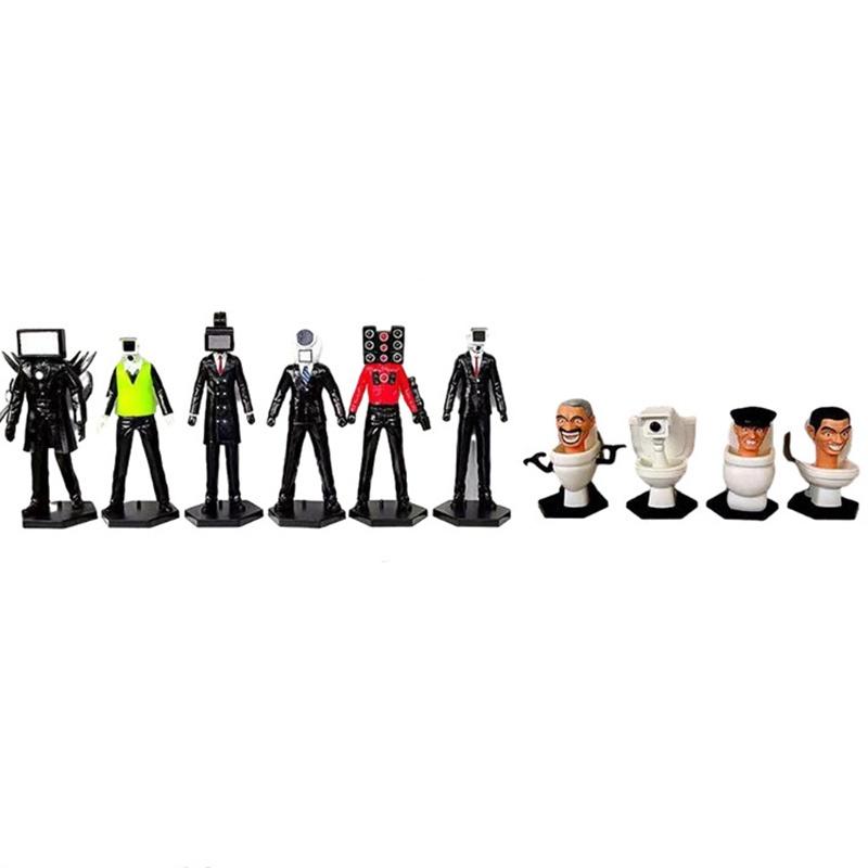 Toilet Skibidi Figurines Pvc Handmade Game Model Home Decorations Boy Gifts