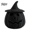 LED Lantaarn voor Herfst Handgeweven Pompoenmand met Heksenhoed Deksel, Rustieke Vlechtwerk Trick Herfst Binnen Decoratie of Traktatiemand Buiten Halloween Feest