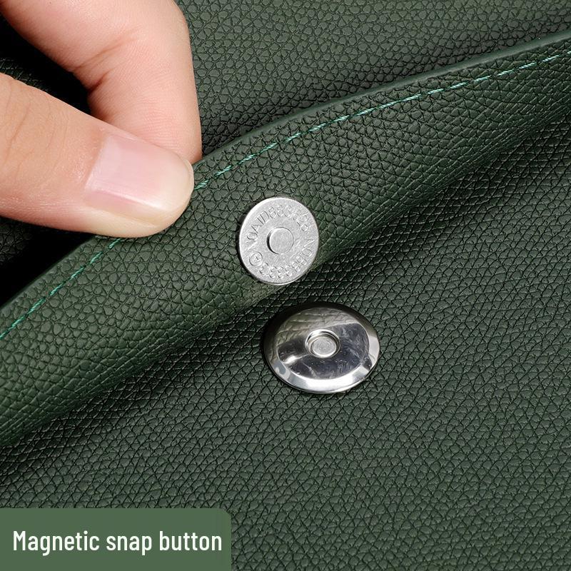 Premium Leather A4 Document Bag with Logo Printing Option