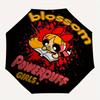 1pc Powerpuff Girls Blossom Automatic Folding Umbrella - Portable 3-Fold Design, 8-Rib Iron Frame Outdoor Umbrella, Ideal Gift for Fans, Traveler