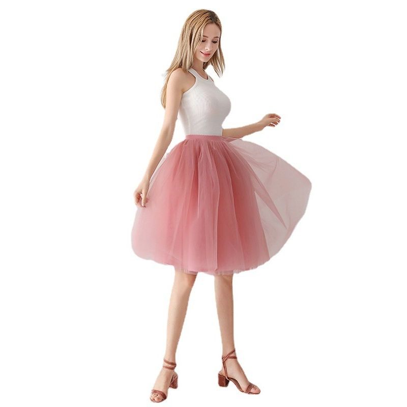 Solid Color Elastic Waist Loose Skirt Solid Elastic Waist Loose Skirt for Women
