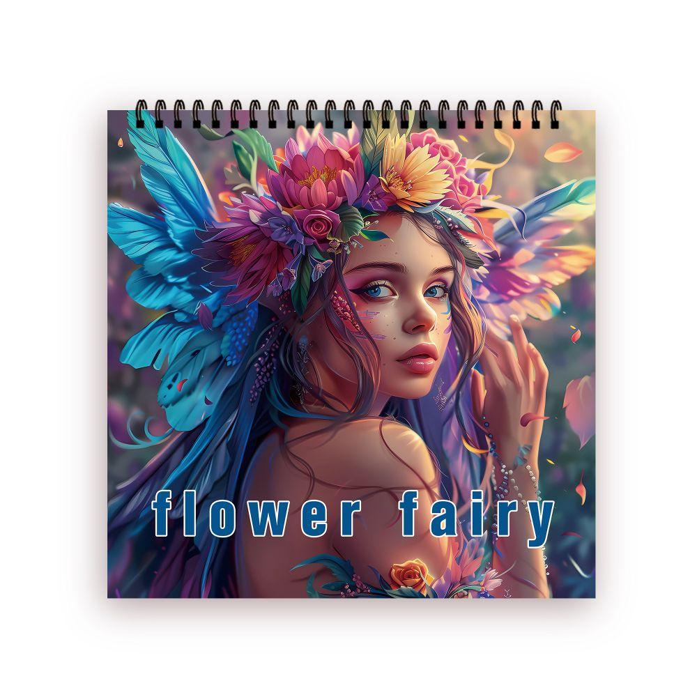 30 Blätter Malbuch für Erwachsene mit Spiralbindung, 8,3 x 8,3 Zoll 100 g/m² dickes Papier, Perfekt für Schulanfangsgeschenke, Halloween-Geschenke