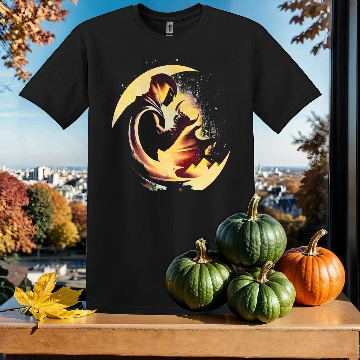 Retro Marvel Moon Knight T-shirt T shirt Men Women Unisex Tshirt SY657 L