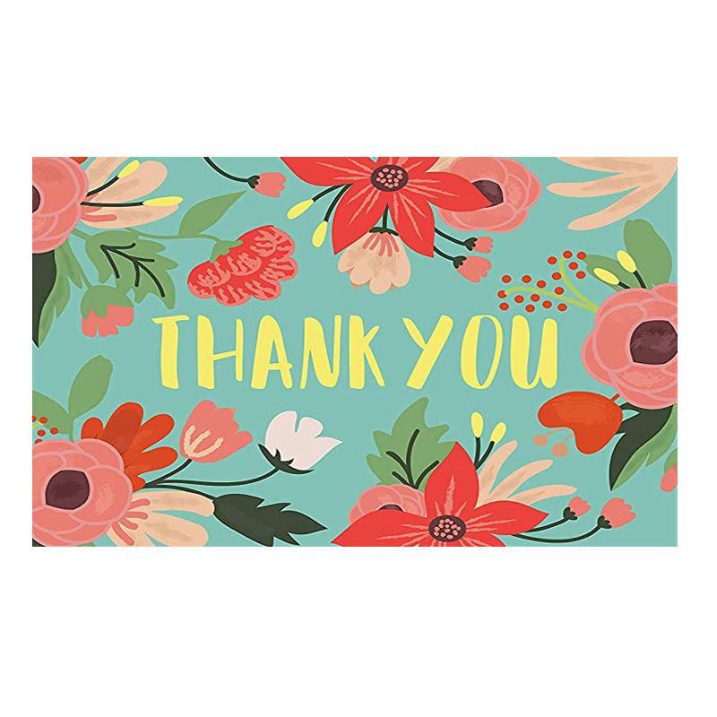 Cross-border Thank You Greeting Card - Coated Paper Gift Insert