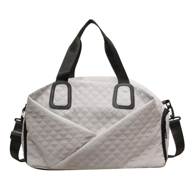 New travel bag Rhombus short-distance business trip duffel bag dry and wet separation maternity accommodation boarding fitness storage large bag