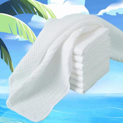8Pcs/lot 100% Cotton Baby Gauze Diapers For Newborn Baby Nappy Changing 43x45cm Washable Reusable Double Layer Soft Baby Towels