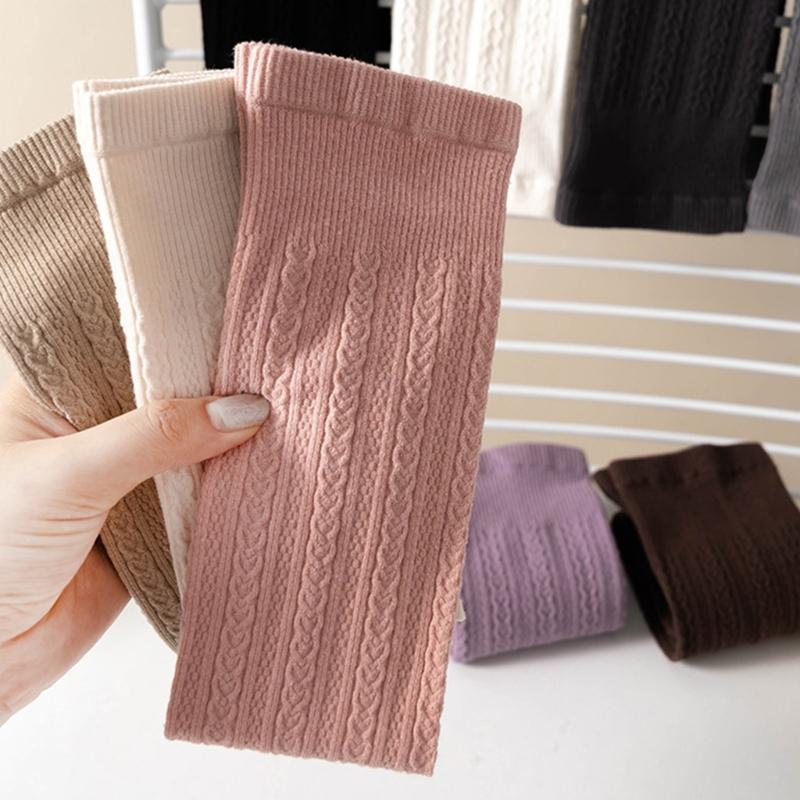 Stylish Children's Knee High Socks Soft and Breathable Above Knee Stockings Solid Non Slip Thickened Bottom Warm Socks