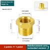 Corrosion Resistant Brass Air System Reducers Direct Diameter Conversion Hexagonal Socket Threaded Pipe Fitting