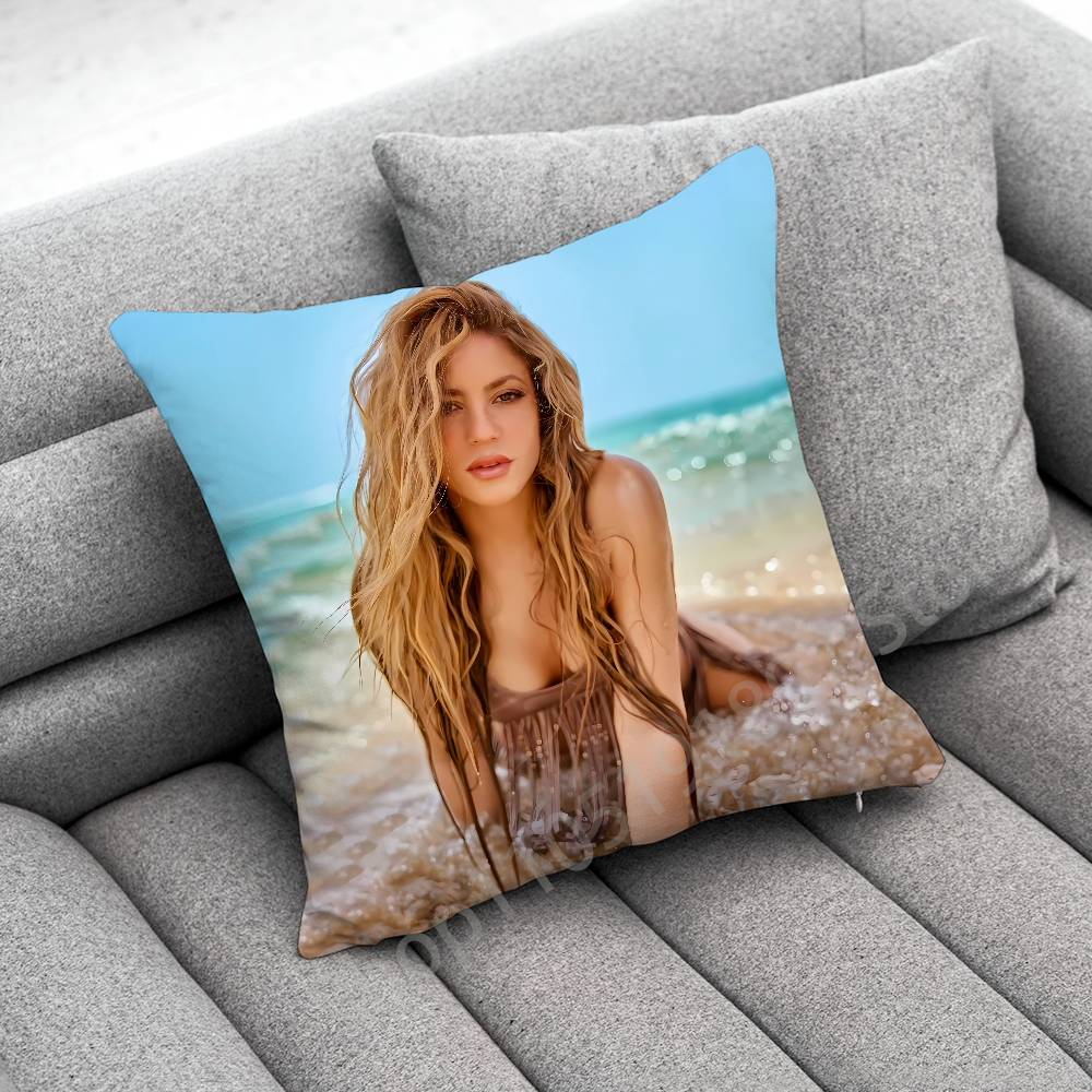 Singer S-Shakira Throw Pillow Case For 45cm 40cm 30cm 50cm 55cm Square Home Pillowcase Case