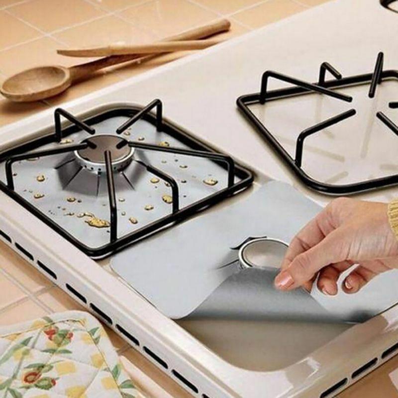 Gas Protector Stove Mats Reusable And Heatresistant For Clean And Kitchens Tidy