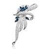 Elegant Crystal Brooch, Personalized Suit Accessory, Grand Anti-glare Pin, Diamond-encrusted Brooch
