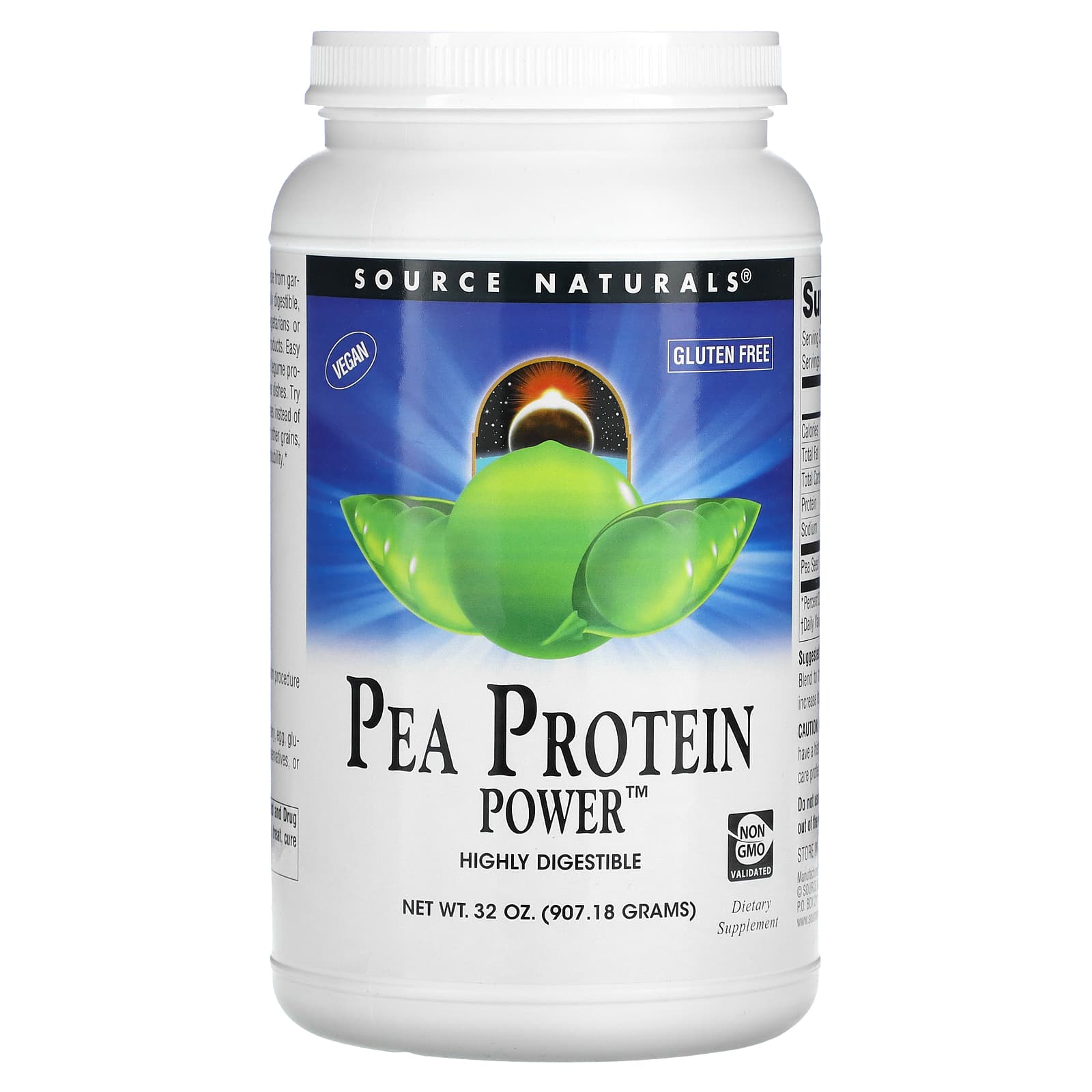 

Source Naturals, Pea Protein Powder, 32 oz (907.18 g)