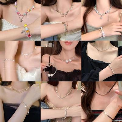 Chic High-End Versatile Clavicle Necklace & Bracelet