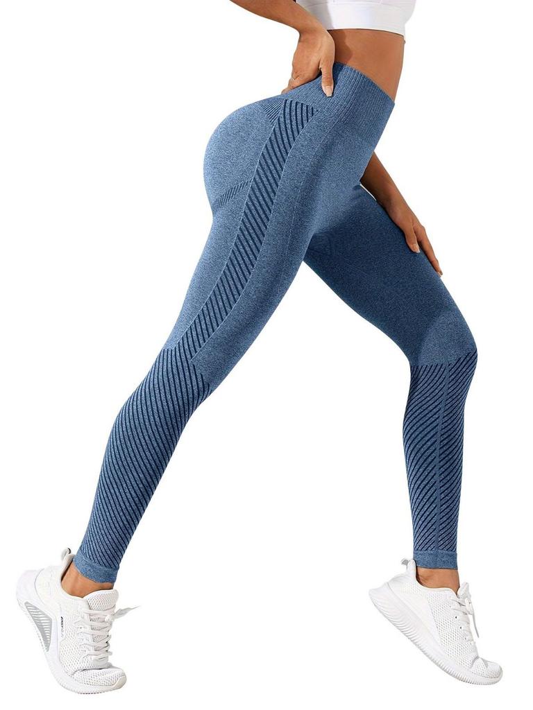 Hohe Taille Bauchkontrolle Yoga-Hose - Atmungsaktive Peach Butt Scrunch Leggings Damen Sportbekleidung