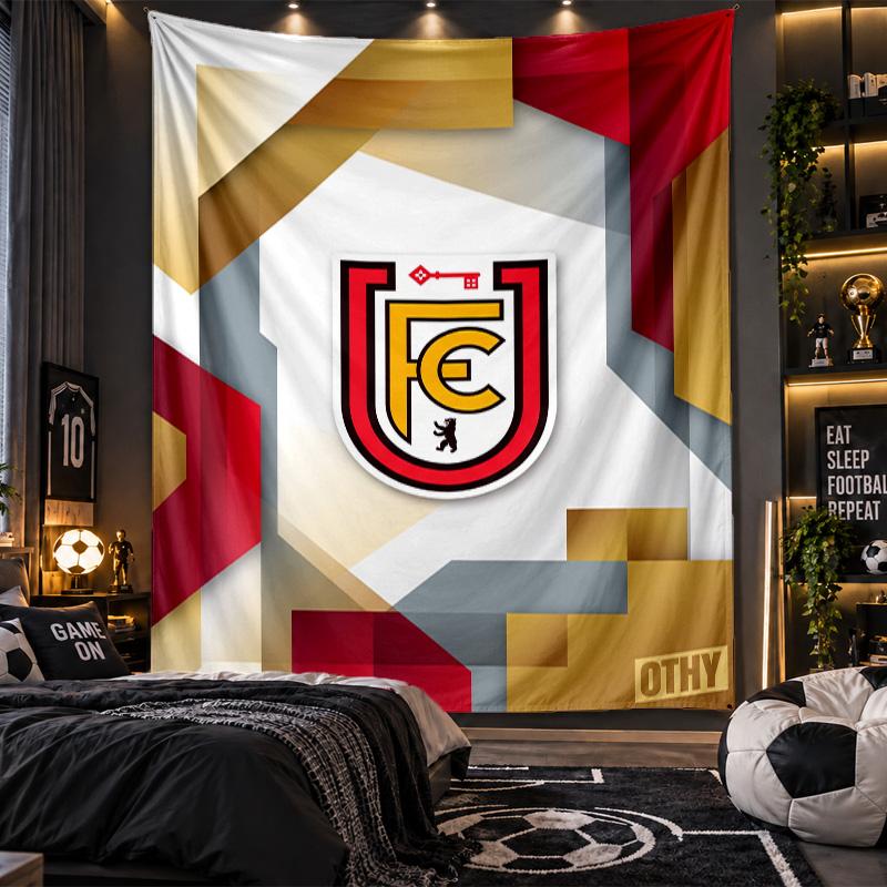 Wall Hanging Tapestry Union Berlin FC Print Cloth for Living Room Bedroom Home Decor