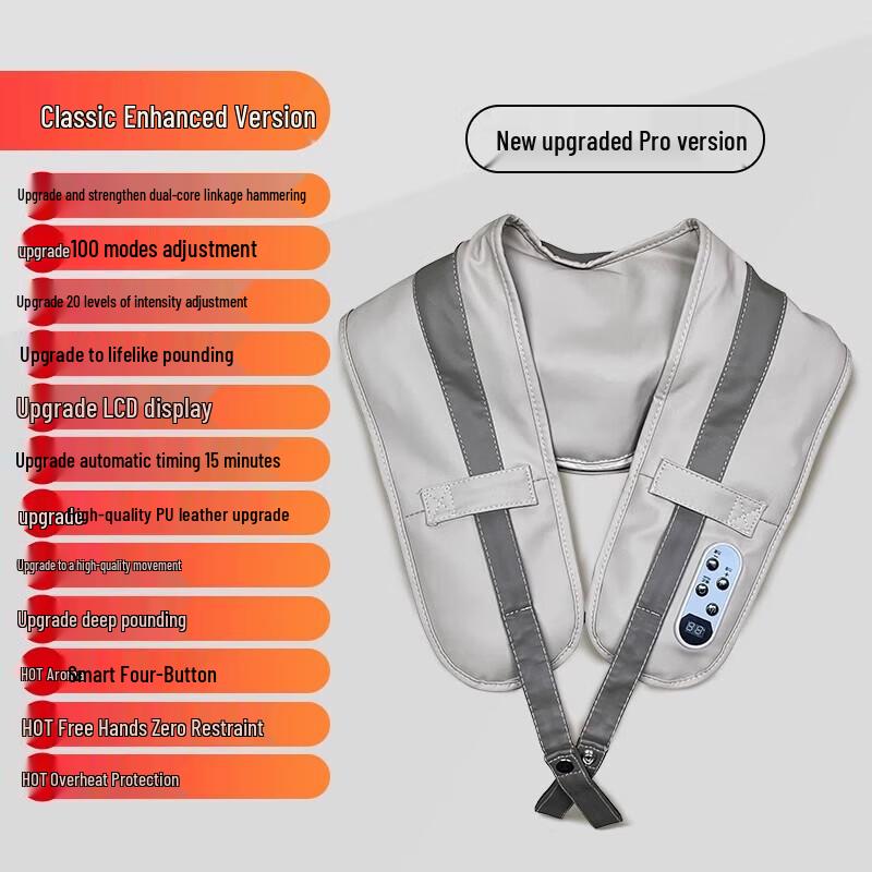 Taicn Percussion & Kneading Massage Shawl with Heat