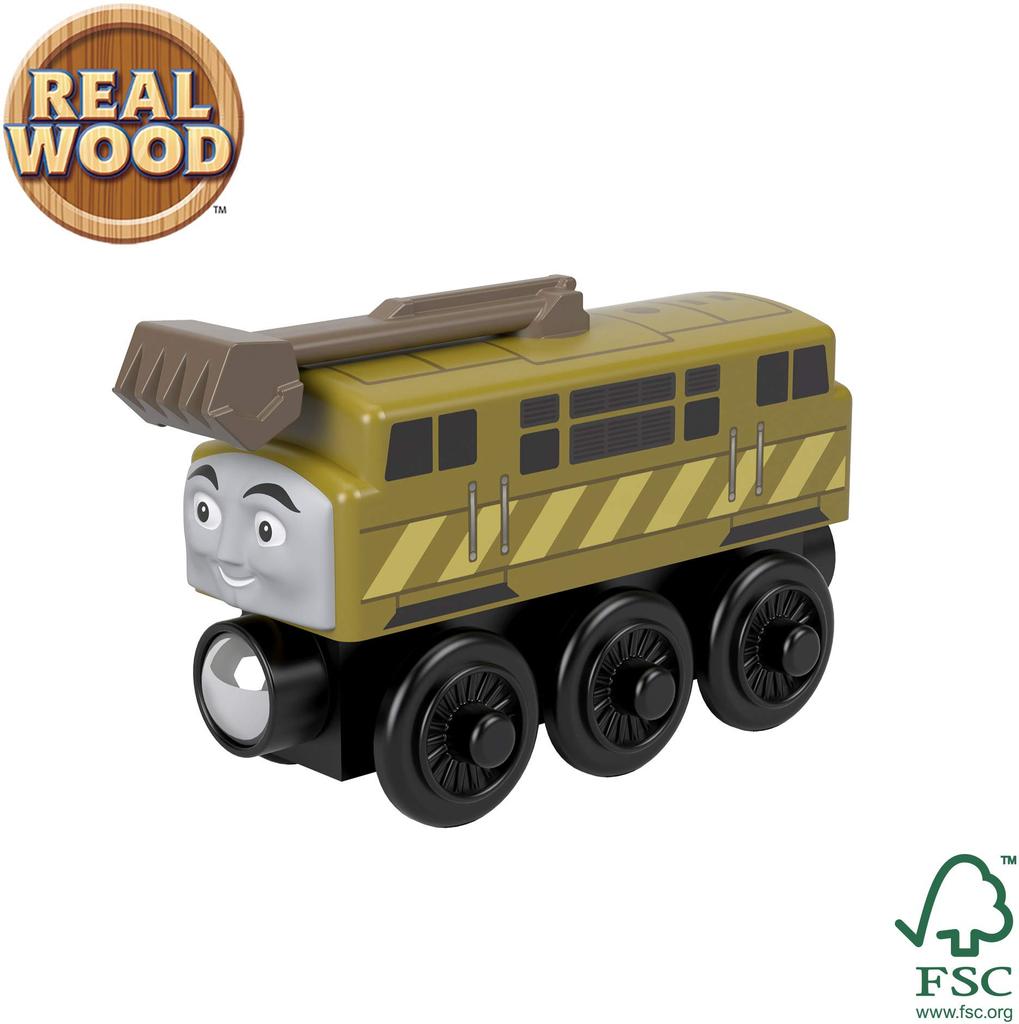 Thomas the Tank Engine Wooden Railway Series Diesel 10 Wooden Toy Vehicle GGG82 (Ages 2+) [SFC Certified]