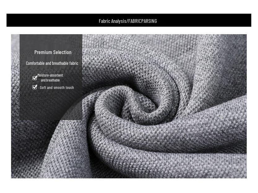 Woodpecker Men's Burgundy Lapel Long Sleeve Polo Shirt - Autumn/Spring Thin Style for Middle-aged Dads