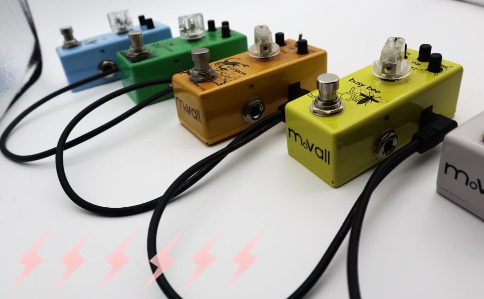 Way Daisy Chain Guitar Effects Pedal Power Cable for Heavy Duty 9V DC Adapter 6/8 (8 Way)