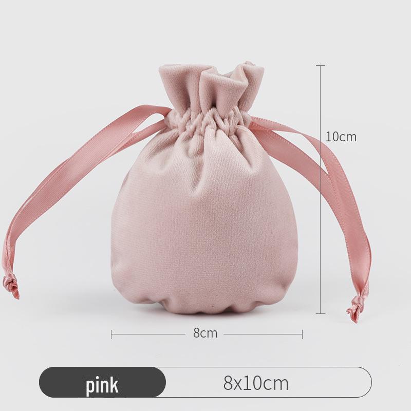 

Бархатная сумка для украшений на шнурке - маленький фланелевый мешочек для колец и сережек Velvet Gourd Bag