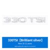 New ABS Letters Emblem 280TSI 330TSI 380TSI Rear Trunk Badge Sticker for VW volkswagen GOLF Series Car Styling Decoration NG5