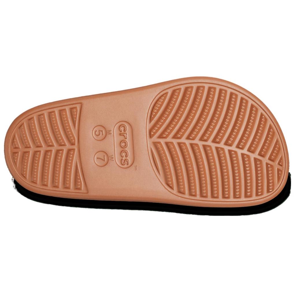 Crocs Lightweight and Comfortable Anti-abrasion Toe Slippers Unisex Brown