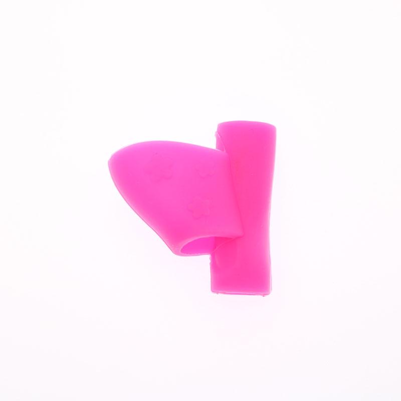 

1pc Silicone Index Finger Pen Holder Student Writing Correction Soft Gel Writing Posture Correction Device Teaching Aid червоний