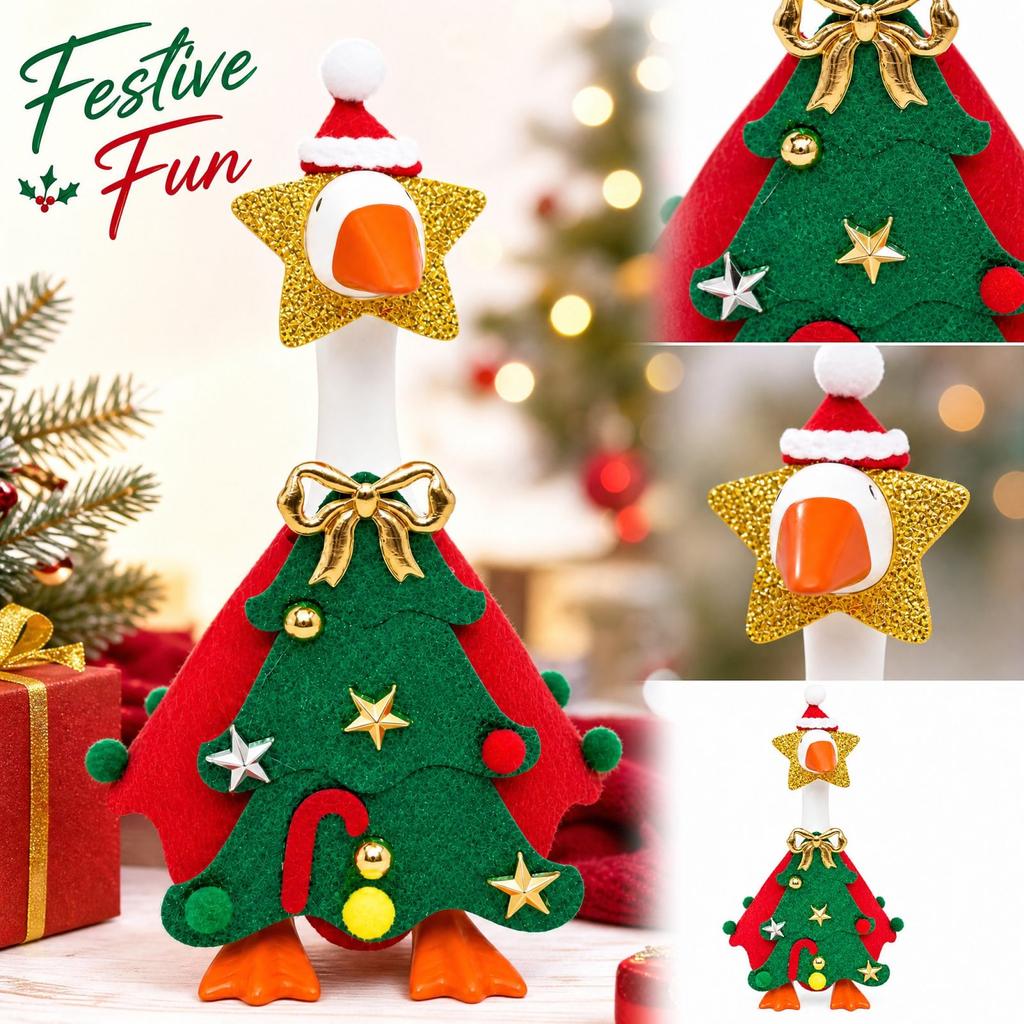 7-Inch Christmas Tree Tabletop Set, Holiday Decoration Accessory, Not Included
