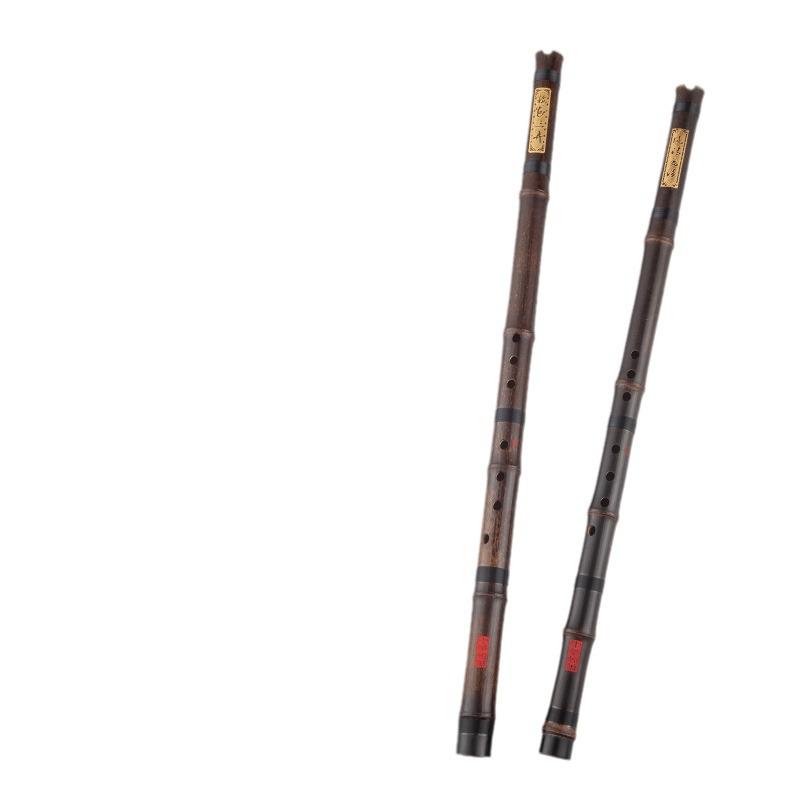 Professional Eight-Hole Purple Bamboo Xiao Flute - F/G Key, Ancient Style, High-End Dong Xiao Instrument