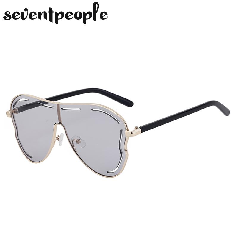 Oversized Square Shield Sunglasses Women Big Frame  Luxury Brand Butterfly One-Piece Sun Glasses For Ladies Eyewear UV400