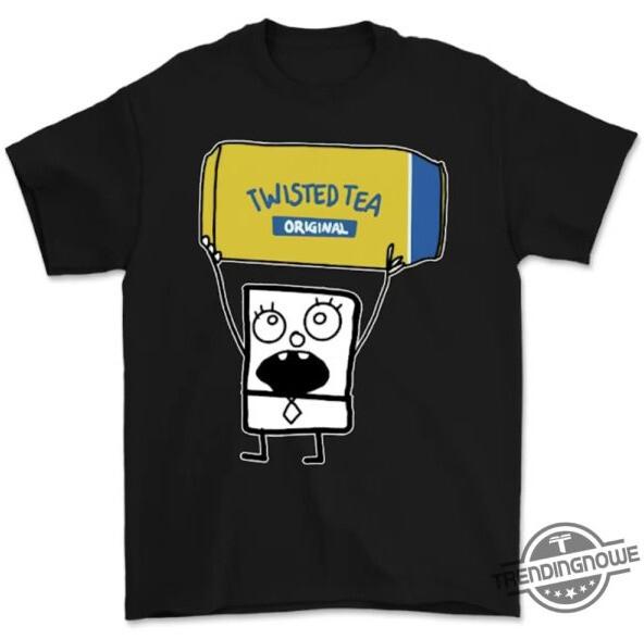 Doodlebob Twisted Tea Essential Unisex T-Shirt, Black XL