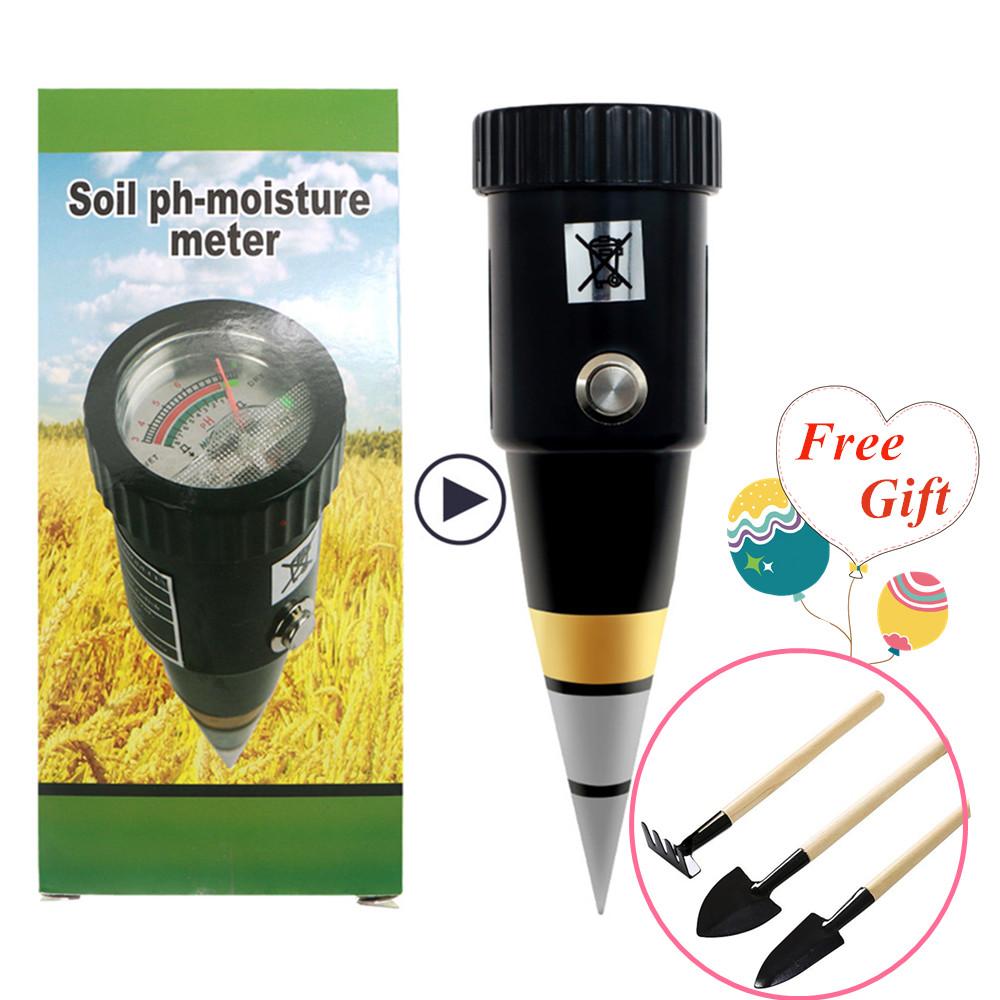 

Портативный измеритель влажности почвы pH 3~8 pH измеритель кислотности почвы детектор влажности почвы тестер влажности с мини-садовыми инструментами золотой
