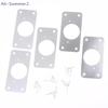 {Summer2} Cabinet Hinge Plate Kit For Home Kitchen Cabinet Furniture With Holes, Stainless Steel Door Hinge Mounting Plate